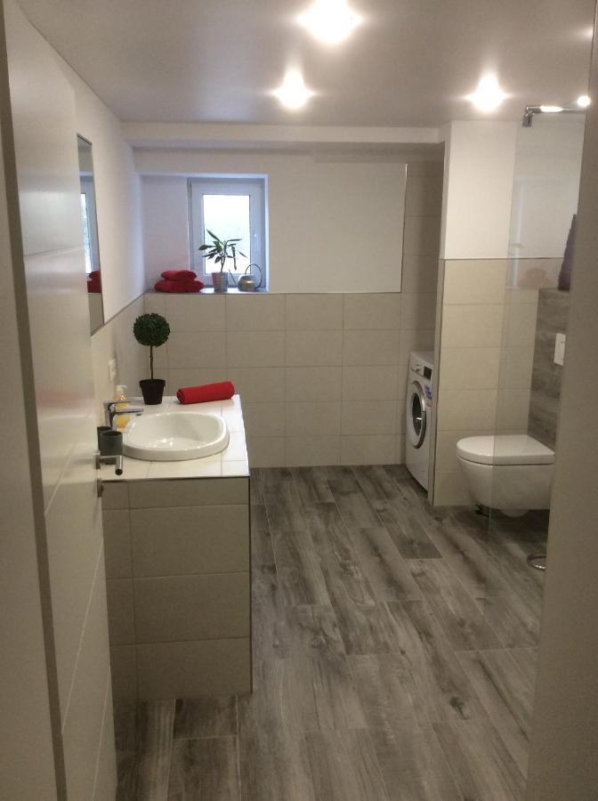 Ferienwohnung Nachtweide 바드가센 외부 사진